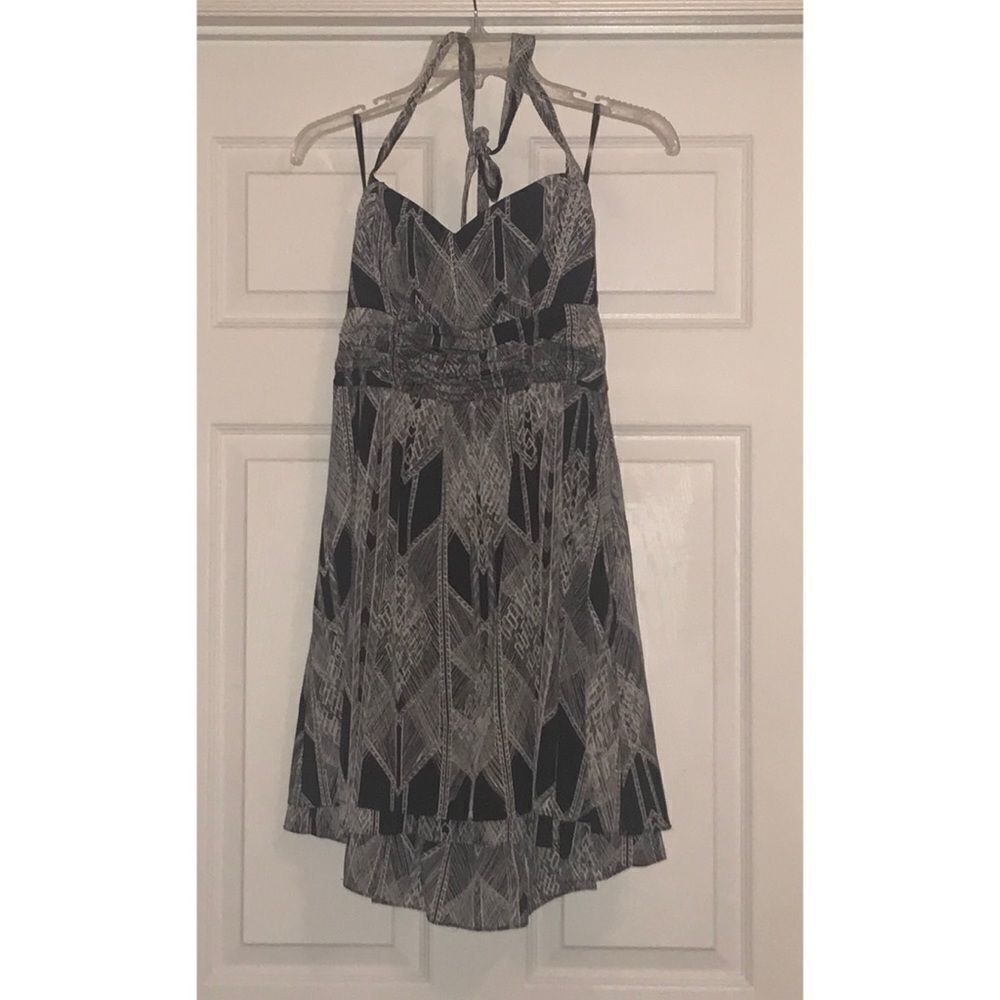 Guess Black & White Print Halter Dress - Picture 2 of 5